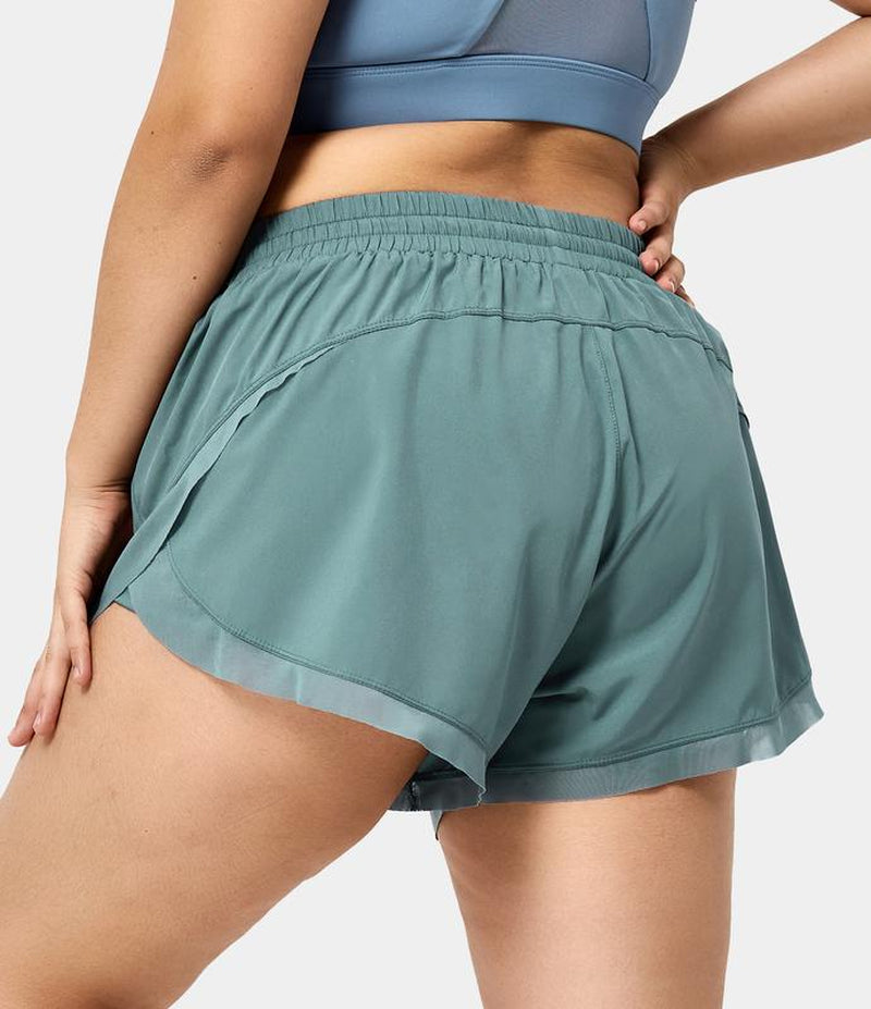 Low Rise Drawstring Fitness Shorts