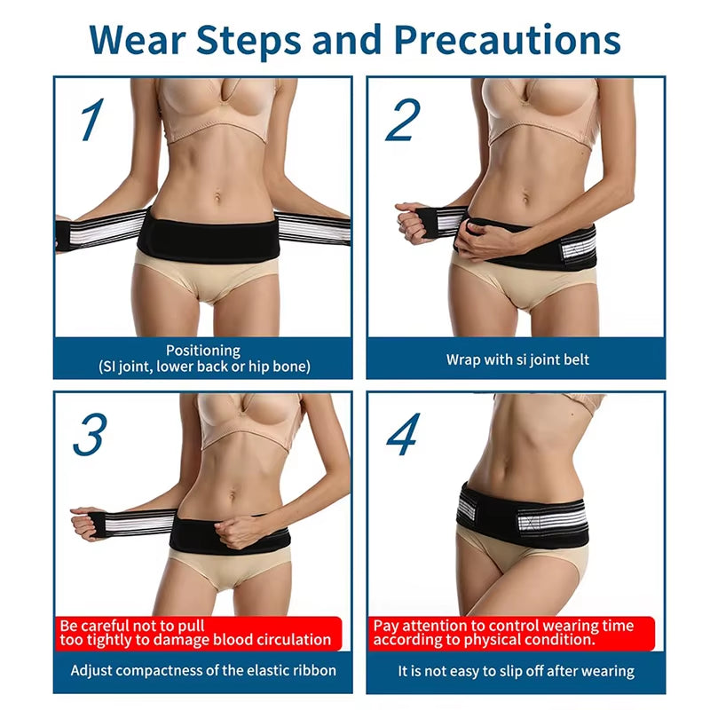 Ultimate SI Hip Support Belt – Relieve Lower Back, Pelvis & Sciatica Pain Fast!